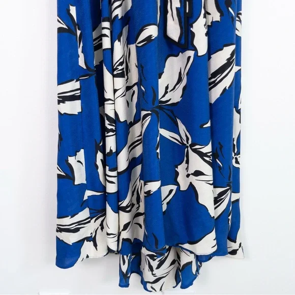 Veronica Beard McClean Floral Silk Blend Faux Wrap Midi Dress Women
